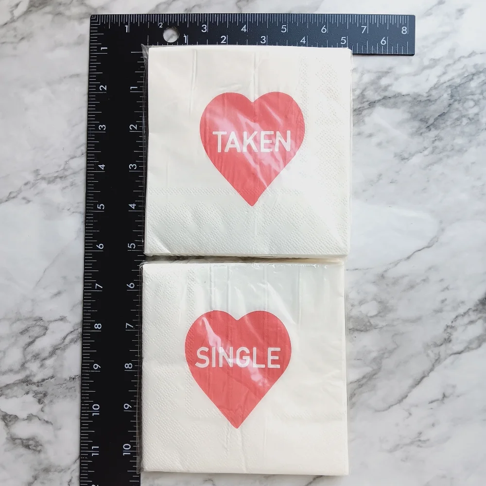 Valentine's Day Beverage Napkins 2 pk